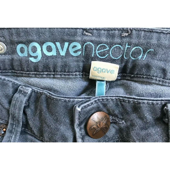 AGAVE NECTAR Womens Jeans Gray Slim Legging Jeggings Ankle Zip Stretch Sz 27 - Picture 3 of 3